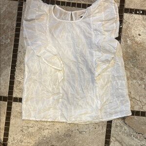 Women’s white tank blouse M EUC